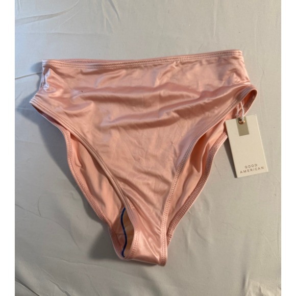Good American Other - Good American Bikini Bottoms Soft Pink High Waist High Cut Cheeky NWT Size 0 XS